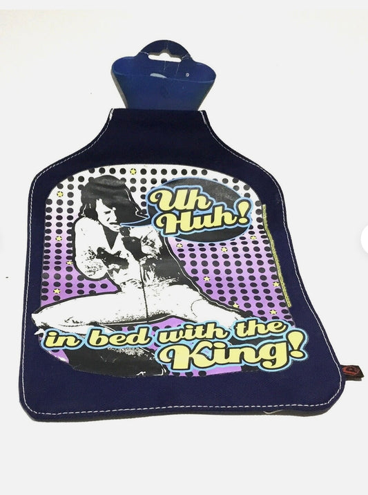 ELVIS PRESLEY HOT WATER BOTTLE COVER IN BED WITH THE KING RARE TO GET.