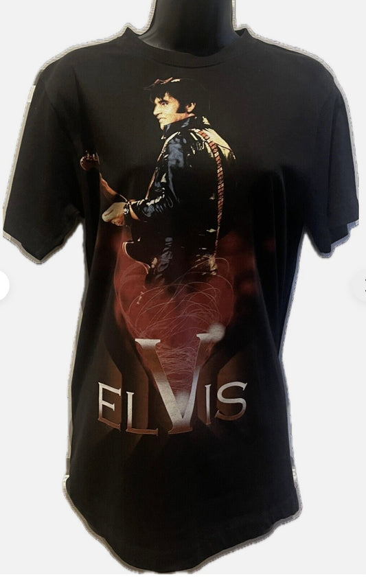 ELVIS PRESLEY T SHIRT IN BLACK SIZE SMALL