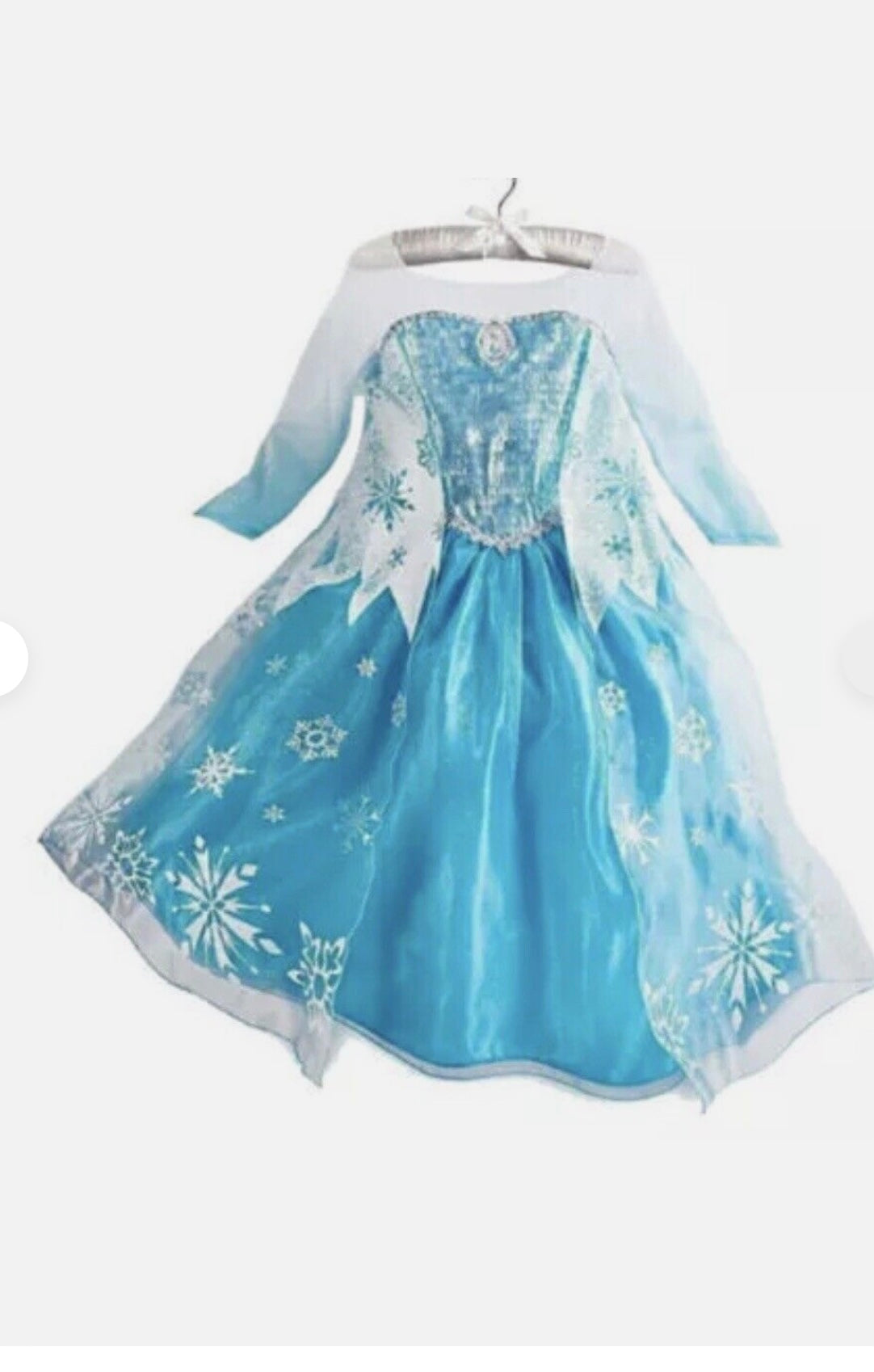 KIDS GIRLS ELSA ANNA PRINCESS DRESS 7 TO 8 YEAR OLD WITH A WIG