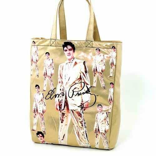 Elvis Presley Large Gold Tote Bag E81419MT Signature Product