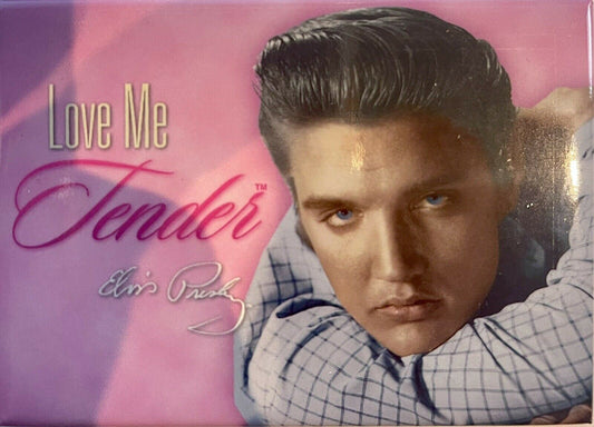 Elvis Presley Magnet Love Me Tender Pink