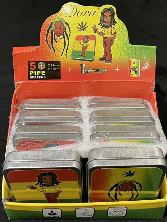 8 x Smokers set inc 2 oz Tobacco Tin, Pipe, Screens & Lighter RRP £9.99each