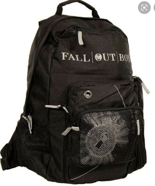 Fall Out Boy Keyhole LARGE Black Back Pack BioWorld