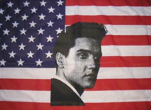 USA ELVIS PRESLEY 5'x3' FLAG UNITED STATES High Quality 100% Thick Polyester
