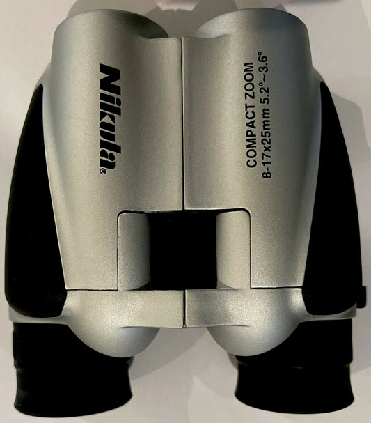 Nikula  Compact Zoom Binoculars 8-17 x 25mm BAK4 Prisms RRP £129.99 NIK8-17x25