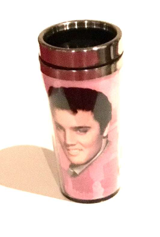 ELVIS PRESLEY Pink Cadillac Thermos Insulated Travel Mug / Flask  E8496 Rare