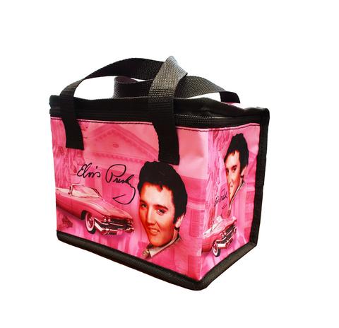 Elvis Lunch Bag Pink w/Guitars E8881