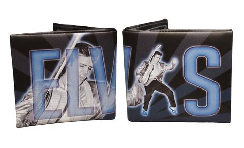 Elvis Presley Wallet Blue Suede Shoes Fold E8897